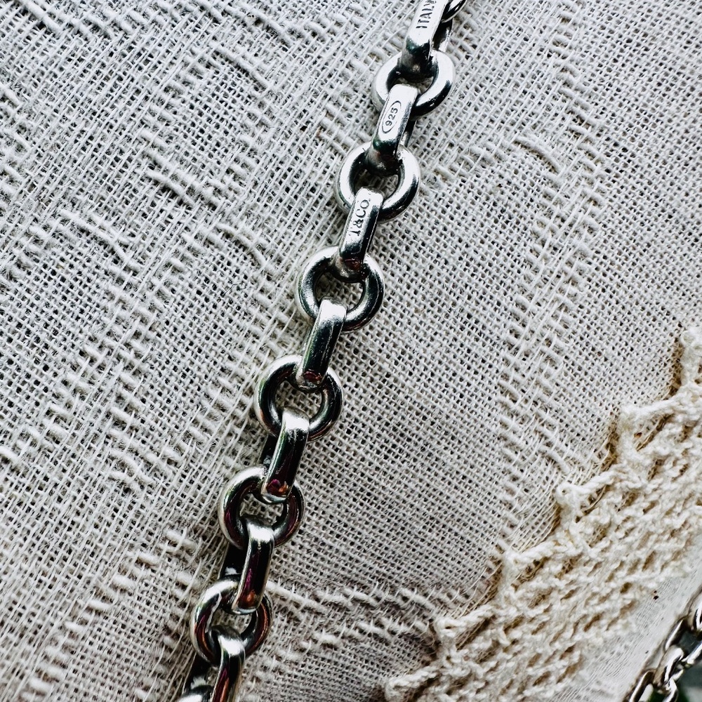 Rare and Retired Tiffany & Co Donut Link Necklace Chain 16” - Picture 5 of 8